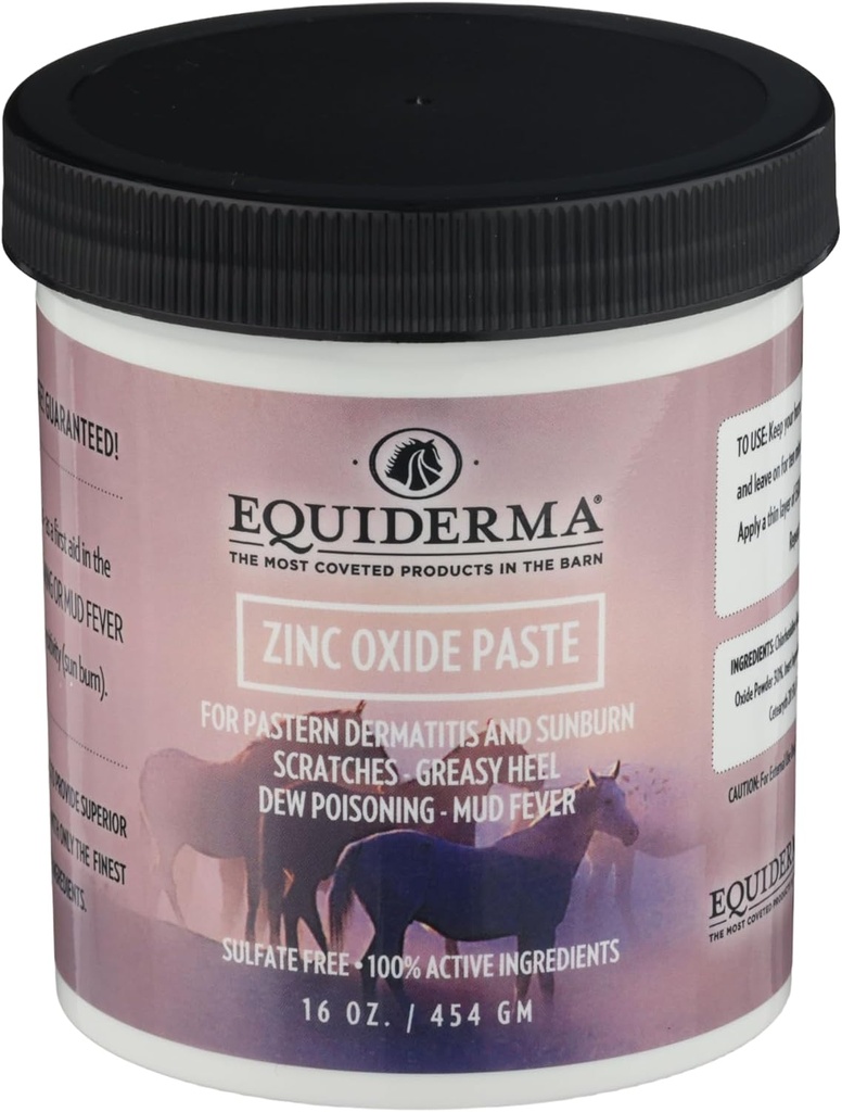 Equiderma Cinkov oksid Paste za konje, 16 oz 