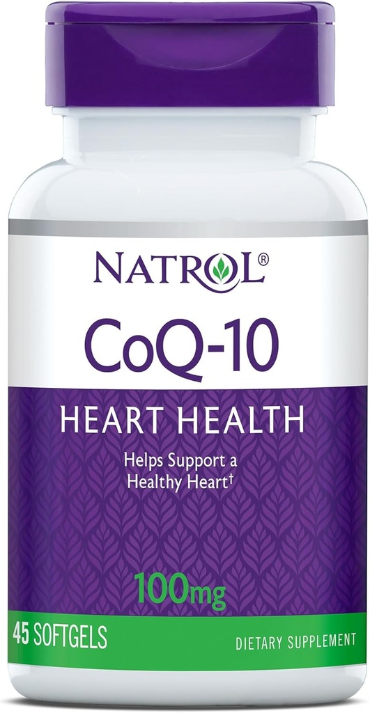 Natrol, CoQ-10 Mehkužci, Heart Health Dietary dodatek, 100 mg, 45 Število