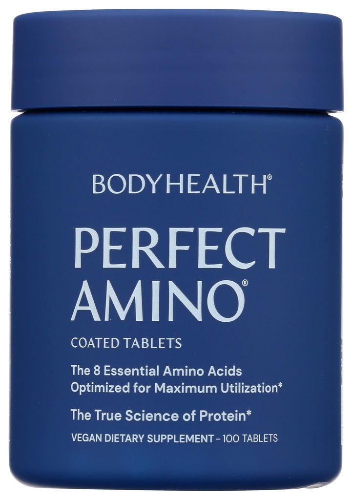 PerfectAmino (100 ct) Enostavno za pogoltniti tablete, esencialne aminokisline dodatek z BCAA, Veganske beljakovine za pred/post vadbe in okrevanje mišic z lizinom, triptofanom, levcinom, metioninom