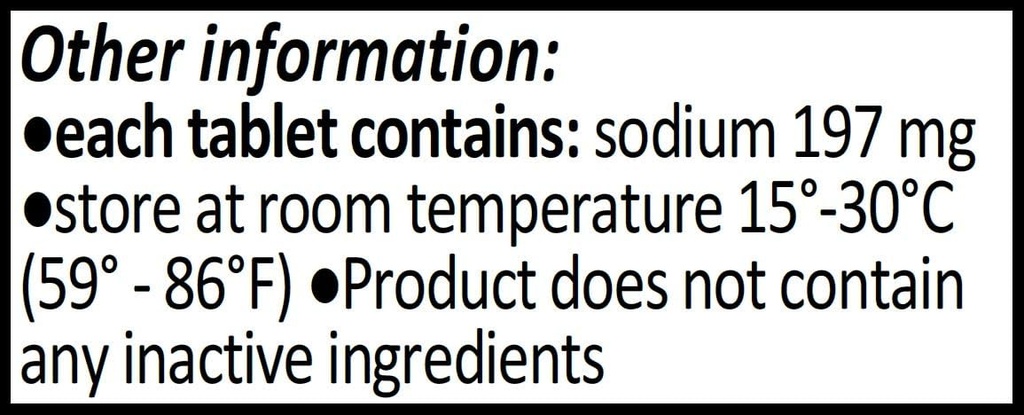 Tablete natrijevega klorida 500 mg (0,5 grama), USP običajne tablete soli - 200 tablet zdravila CitraGen Pharmaceuticals, Inc.