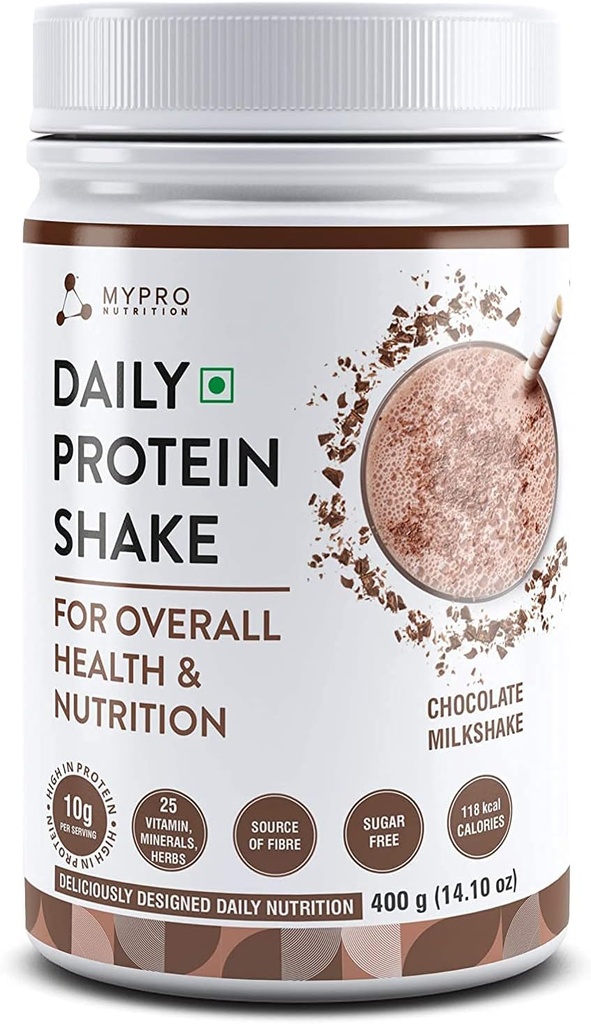 Daily Protein Shake 118 kcal Calory, 25 Vitamin -Serving -40- za moške in ženske čokoladni Milk Shake Flavor za 400Gm