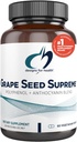 Designs for Health Grape Seme Supreme - 200mg Grapese Seme Extract dodatek z grozdno kožo + Muscadine Grozdje - Non-GMO Polifenol + Antocianin Antioksidant Mešanica (60 kapsul)