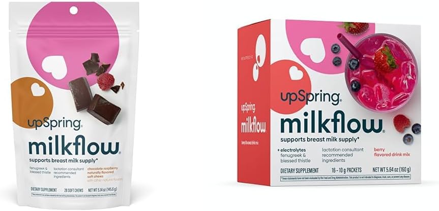 UpSpring Milkflow, Dojenje Dopolnilo s Fenugreek & Blaženi Thistle