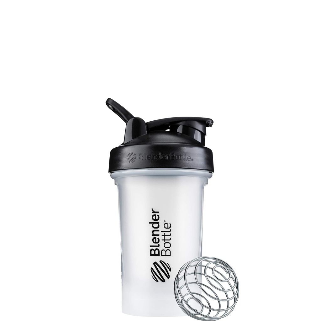 BlenderBottle Classic V2 Shaker steklenička kot nalašč za beljakovinske Shake in pred vadbo, 20-ounce, jasno/črno
