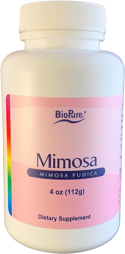 BioPure Mimosa – Wildcrafted Organic Mimosa Pudica Prašek za odpravo neželenih organizmov, toksinov, in debris iz prebavil Tract za Gut zdravje in uravnoteženo širjenje Flora & Microbiome – 4oz