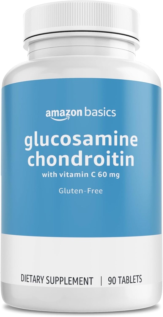 Osnove - glukozamin hondroitin, 1500 mg, z vitaminom C 60 mg, 90 tablet (2 na odmerek), brez glutena