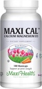 Kalcij 1000 mg dodatek z vitaminom D3 (1000 i.e.) in magnezijem (500 mg) - podpora za kosti, zobe in sklepe za moške in ženske - 180 kapsul - Maxi Cal by Maxi Health