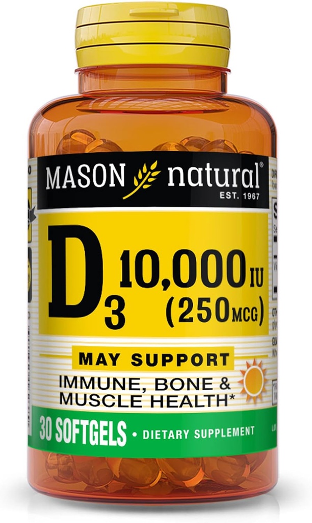 MASON NARAVNI D 3 10.000 Iu Softgels, 30 grof