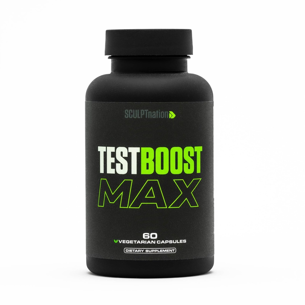 Sculpt Nation by V Shred Test Boost Max - Testosteron dopolnilo za moške - Tribulus Terrestris za moške - Naravna energija, Stamina, in Moč Booster - 60 Gluten proste kapsule