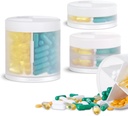 3 Pack velike zmogljivosti tablete Organizator in tablete Dispensers Set v različnih velikosti