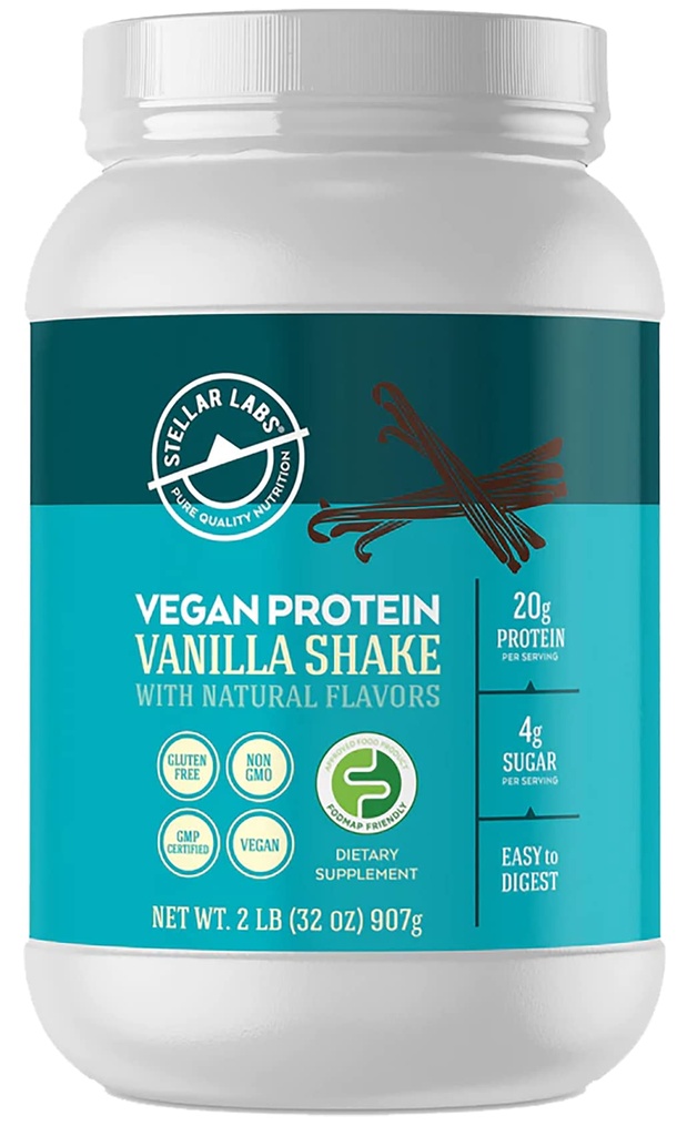 Stellar Labs Vegan Protein Powder z BCAA & antioksidanti 