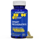 Resveratrol dodatek - 250mg Trans-Resveratrol & 10mg Trans-Pterostilben - Antioksidanti dodatek z 200mg izvleček rdečega vina - Dodatna podpora za staranje - 60 japonskih Knotweed kapsule