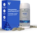 Bone Care Bone Health Supplements - Phytodroitin, glukozamin, Vitamin D3 K2 & Kalcijev dodatek – Kartilaža, mišice in skupni dodatek – Veganska moč kosti (60 Count)