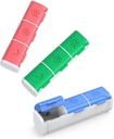 Organizator tablete 3 krat na dan, (3 paket) majhne tablete Box, Daily Pill Organizator, Vlaga dokaz potovalne tablete Zabojnik za žepno torbico, Prenosno Medicine Box za zadrževanje vitaminov, ribje olje, dodatki