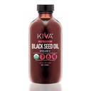 Kiva Organic Black Seme Oil - Ultra High 3X Thymokinon (TQ), Cold-Presed, 100% Turška Nigella Sativa Seed Oil, Vse-naravni ne-GMO dodatek - Vegan, 8 oz (235 ml) Steklenica