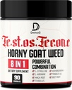 90 Kapsule - 8 v1 Horny Kozel za moške, Tribulus Terrestris, L-Arginin, Maca Root, Tongkat Ali, Beet Root - Energy Workout Mišična moč Podpora