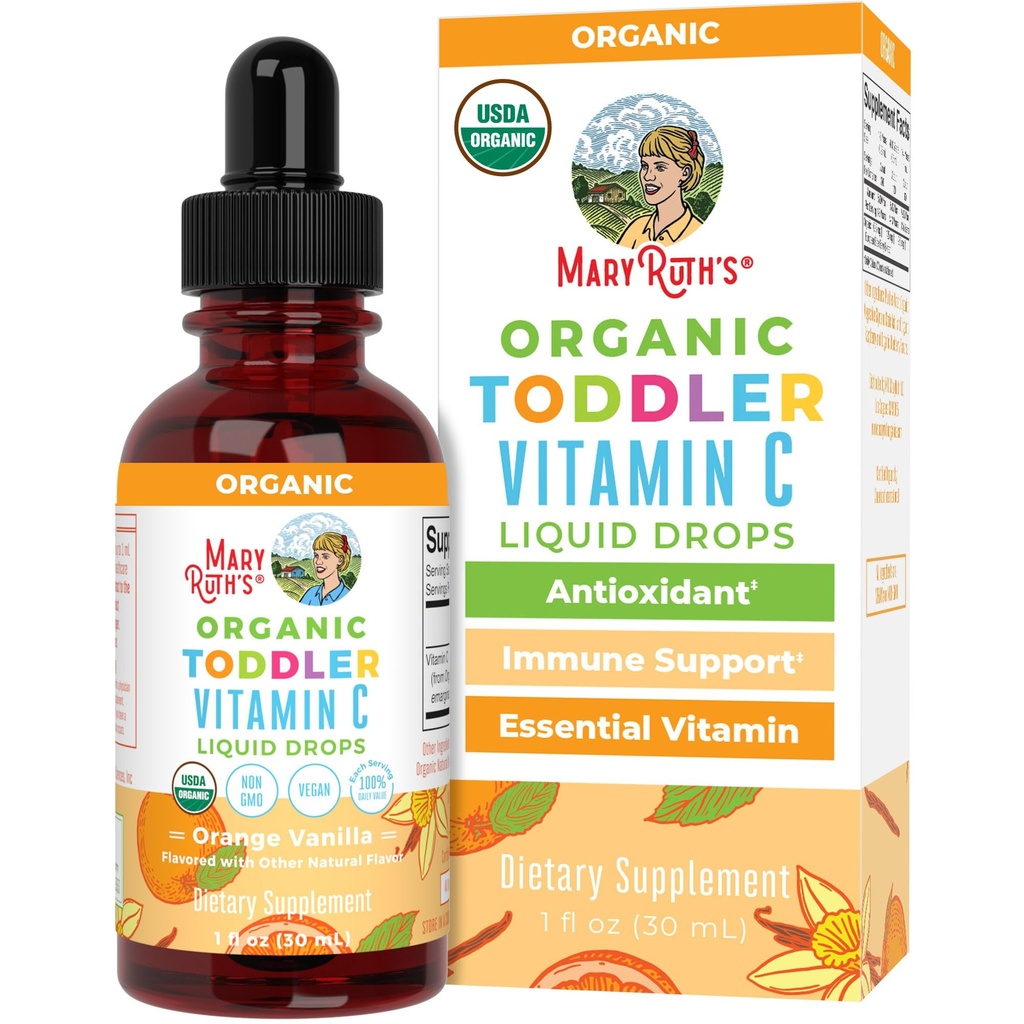 MARYRUTH'S Organic Toddler Vitamin C Kapljice za Immuniteto 