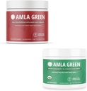 Amla Powder & Green Tea Superfood dodatek, antioksidant podpora, izdelan s Hibiscus (90 strežnice) & indijskih gosenic (30 serving), Organic, Vegan