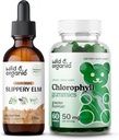 Wild & Organic Slippery Elm Tinkture 2 fl oz & klorofil Gumies 60 Chews