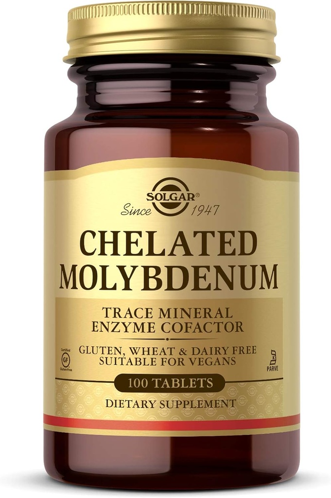 Solgar – kelirani molibden, 100 tablet