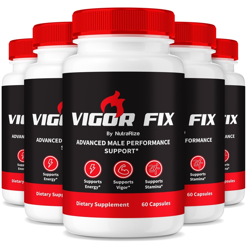 (5 pakiranje) Vigor Fix moški dodatek, VigorFix tablete za moške, dnevna prehrana za splošno zdravje in dobro počutje, Vigor Fix kapsule za zaupanje in energijo, pregledi (300 kapsule)