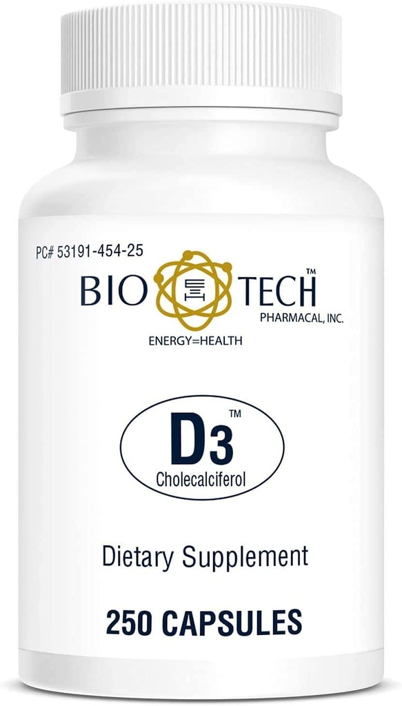 Biotech Pharmacal Vitamin D3 (D3 1k i.e., 250 števk)