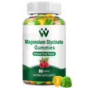 Magnezij Glycinate Gumies za odrasle - brez sladkorja Magnezij Kalij dodatek za mirno razpoloženje, mišice, kosti in energijo podpora, 80 Gumies