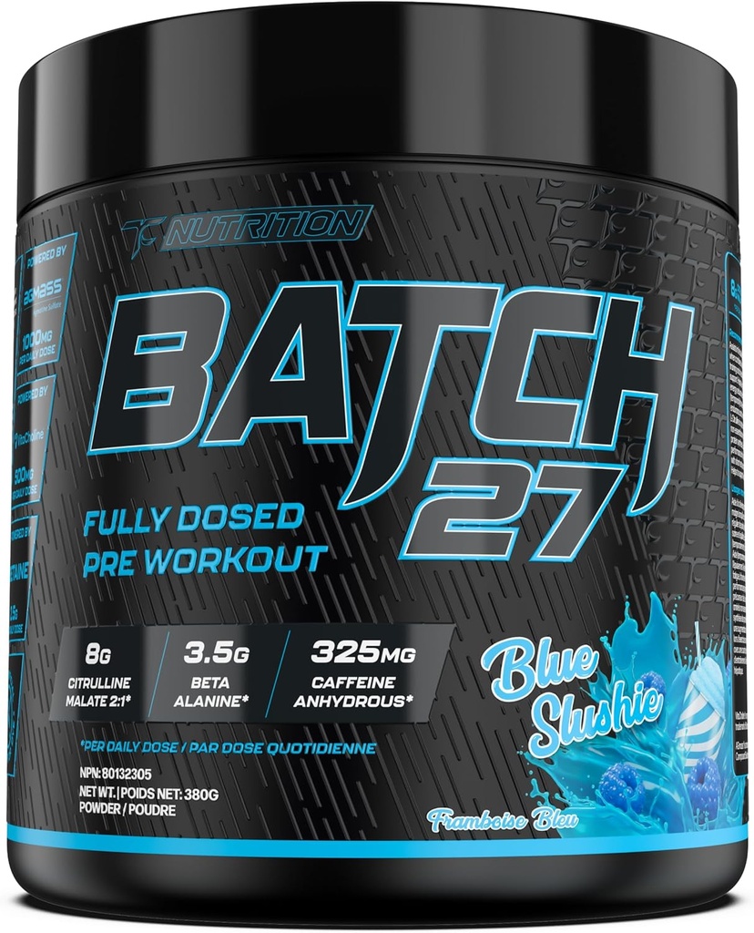 TC Nutrition Serija 27 Pre Workout Powder - 8g Citrulin, 3,5g Beta Alanin, 2,5g Betain, 325mg kofein 