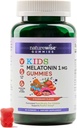 Naravoslovni otroci Melatonin Gummies 1 mg - brez zdravil, nenavadna pomoč za spanje za otroke v starosti 4 & gor - Jagoda z okusom Gummy Bears - Vegan, Gluten Free, Non-GMO - 60 Count[2-Month Supply]