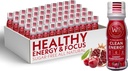 Zdravi organski izdelki - Sugar Free Energy Shots Dodatna moč Naravne in zdrave energijske pijače - Rastlinsko-na osnovi energijske dopolnila w/Vitamin B12 Lion's Mane & Yerba Mate - Cherry Granate Flavor 48 Pack