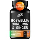Boswellia Curcumin ingver extracts dodatek – močan 95% Curcuminoidi naravne podpore tablete za mobilnost in prilagodljivost – ekstra moč Boswelia z kurkumin organski ingver dodatek