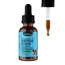Živalski esenciali Detox Mešanica - Jetrna podpora za pse in mačke, Zeliščna jetrna dopolnila, Veterinarska Priporočena žival Wellness Tonics - 2 Fl Oz