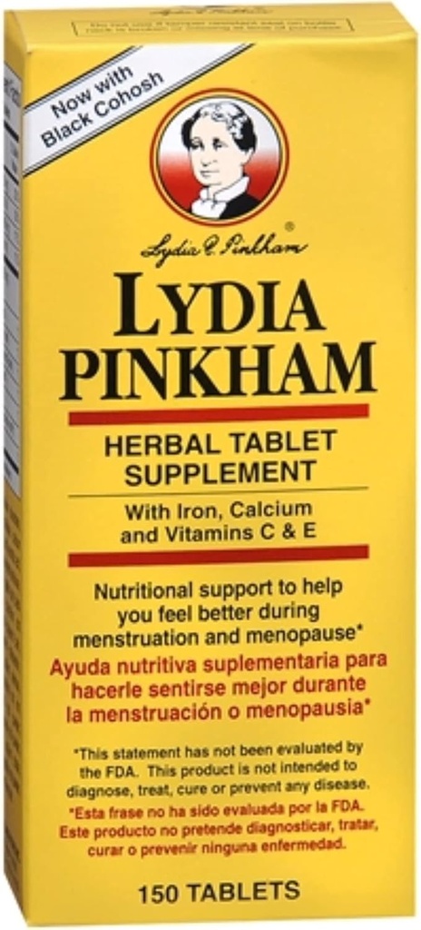 Lydia Pinkham Herbal Tablet dodatek 150 Tablete (Pack po 4)