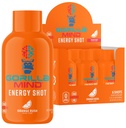 Energija Gorilla Mode (6-Pack) - energijski posnetki za izboljšano osredotočenost in energijo, brez sladkorja, hitro delovanje, Močna Formula z vitamini in naravnimi izvlečki (Orange Rush)