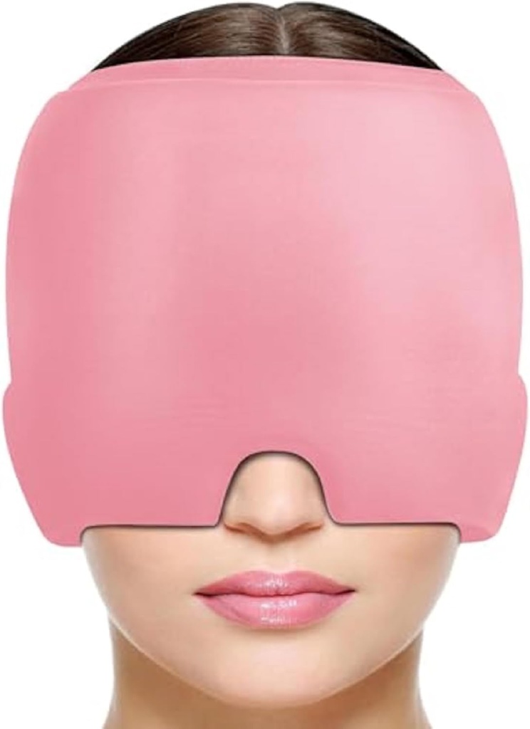 Migrena Glavobol Relief Cap, Migrena Relief Cap Hot & Cold Therap Hat Masko brez vonja Migrena Glavobol Klobuk za Puffy oči Maček Tension Sinus & Stress Relief