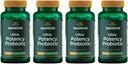 Swanson Ultra Potency Probiotic Digestive Health Immune System Support 66 Billion CFU Prebiotic NutraFlora scFOS 60 DRcaps Veggie kapsule (kap) (4 pakiranja)