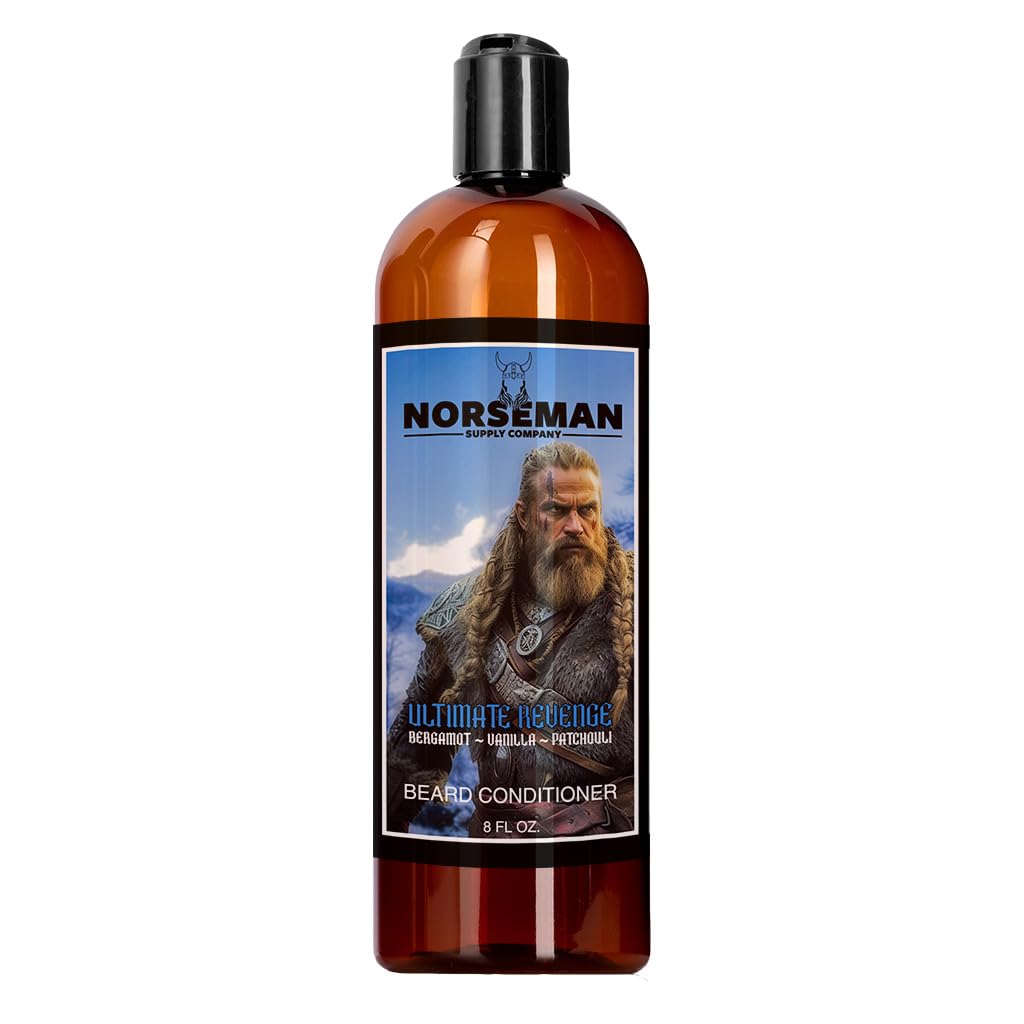 Brada balzam za moške za izboljšanje moči, mehkobo, in upravljanje za debelo, polno, in Curly obraza las, pomaga sprosti suhe srbeče kože 8 oz. (Ultimate Maščevanje)