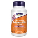 NOW Foods Supplements, Astaksantin 10mg, Dodatna moč, pridobljena iz Non-GMO Haematococcus Pluvialis Microalgee in ima naravno pojavlja Lutein, Kantaksantin in beta-karoten, 60 Softgels