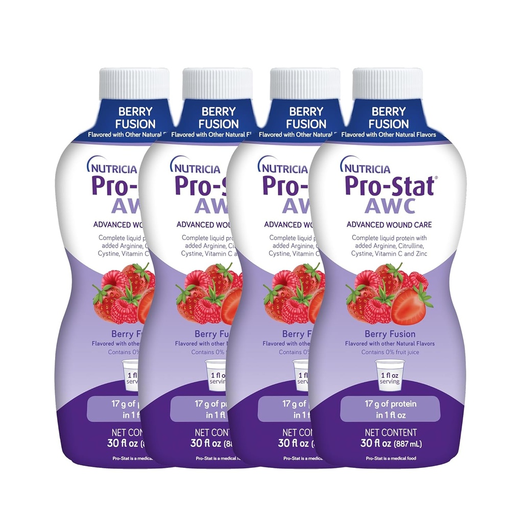 Pro-Stat Advanced Wound Care (AWC), Koncentrirana hrana s tekočimi beljakovinami - Berry Fusion Flavor, steklenica 30 Fl Oz (zadeva 4)