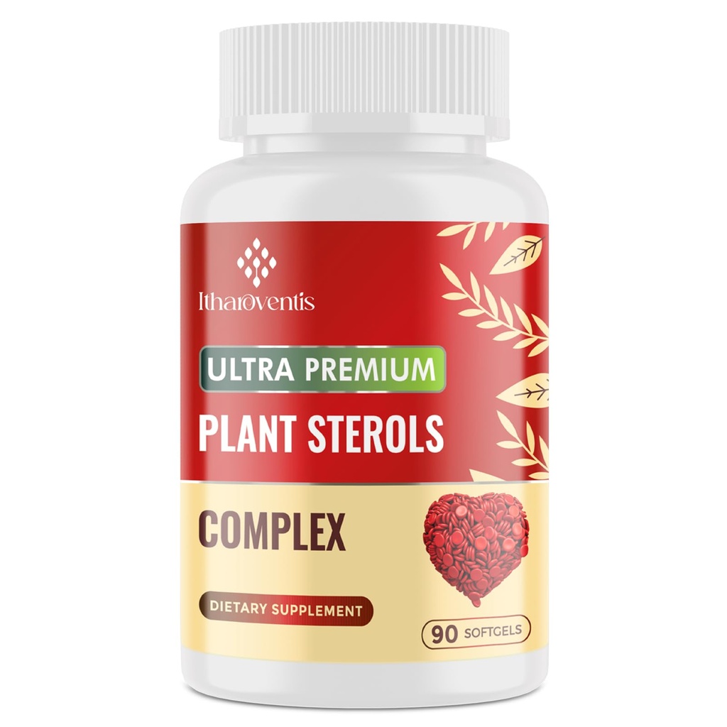 Holesterol dopolnila z rastlinskimi steroli, niacin, rdeči riž, Bergamot, Omega-3 in česen - Advenced Absorpcija Formula - 90 Softgels