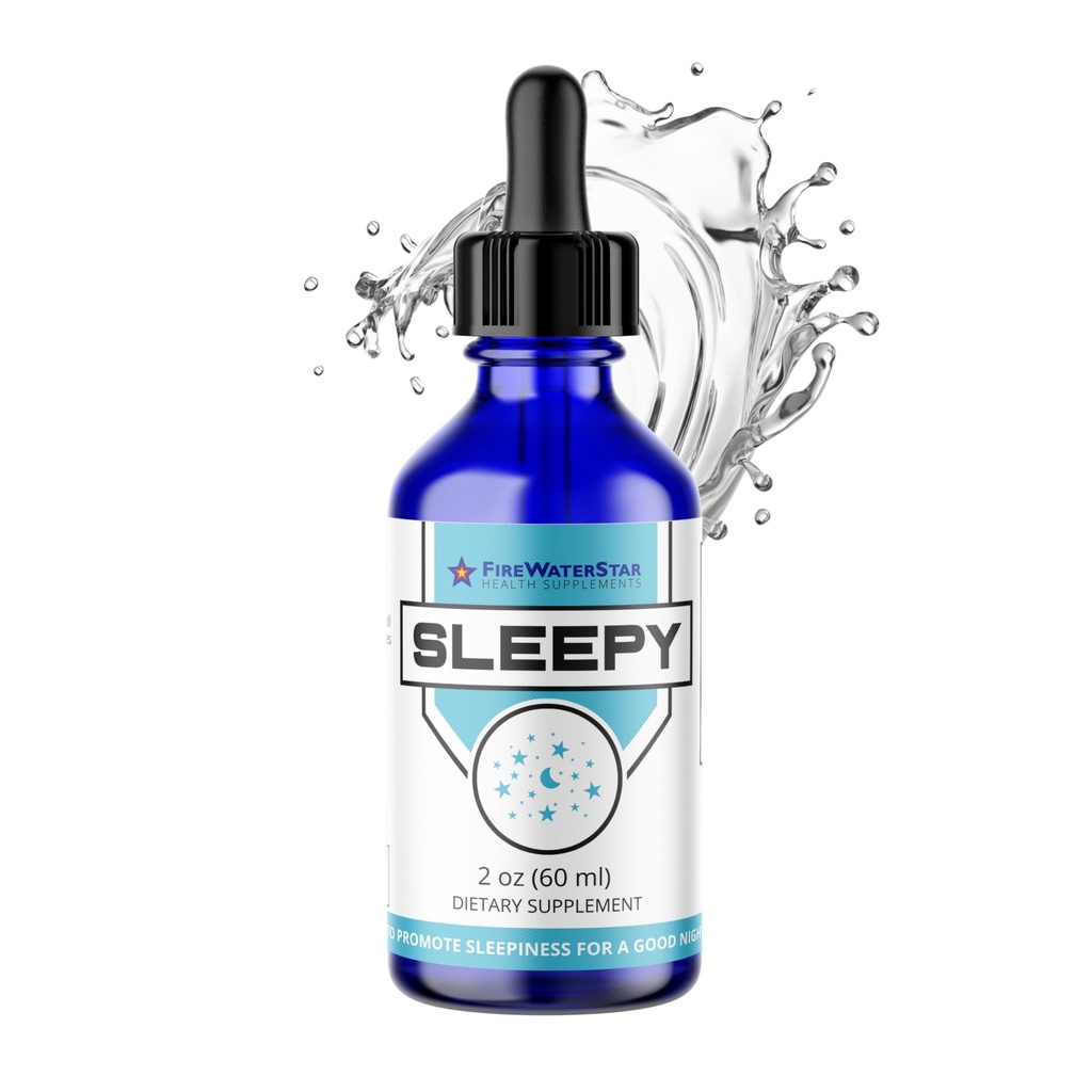 FWS Sleepy - Liquid Melatonin with Magnesium, L-Theanine - Natural Sleep Aid - Fast Acting Liquid Drops - Helps You Get to Sleep and Stay Asleep for a Good Night's Rest - Adults, Teens, Kids