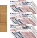 Weewooday 300 Pcs Majhni pasovi - Nose Bandages, Tkanina, Adhesive, Fleksibilna, Dihanje - 0,34 x 1,6 palec