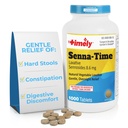 Pravočasno senna čas Laksative - 1000 Count Tablets - Naravne zelenjavne osnovane Laksati za zaprtje Relief, Nežen čez noč Relief in Stool Mehak