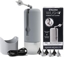 Wush Pro by Black Wolf - Original Deluxe Water Powered Ear Cleaner s 6 Nasveti za večkratno zamenjavo Black Wolf - Varno in učinkovito za uho Wax Buildingup - Electric Ear Wax Odstranjevalni komplet (Grey)