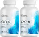 Infuzije Največja čista jakost CoQ10 600 mg 200 Kapsule Velika absorpcija Brez glutena Ne-GMO (2)