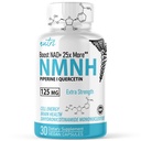 Nature's Fusions NMNH (NMN dodatek Alternative) (Dihidronikotinamid mononukleotid) 125mg - 25-krat učinkovitejši od NR & NAD+ - Boost NAD+ do 10 krat - 30 števk (30 strežb)
