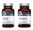 Kakovost življenja Kinoko Platinum AHCC 750 mg in Oligonol Lychee Extract - za imuno podporo, zdravo staranje
