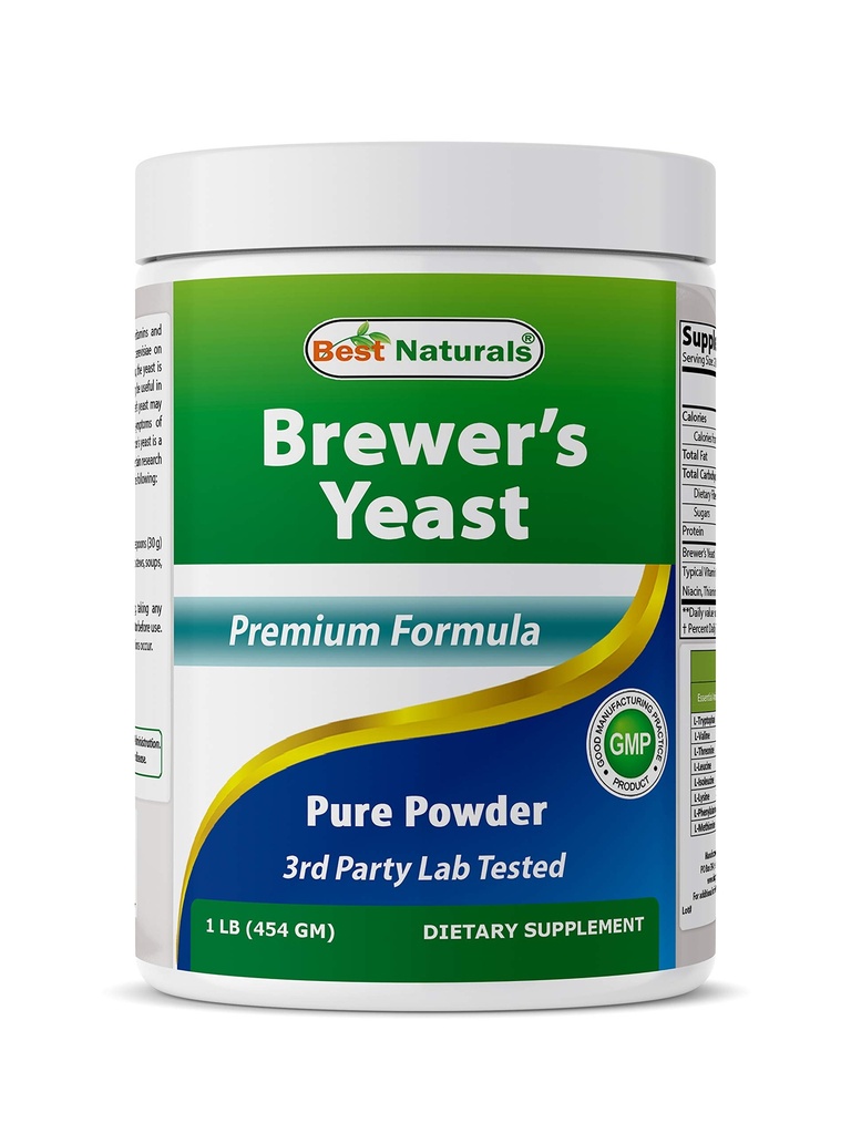 Best Naturals 100% Pure Brewers Yast Powder - 16 oz - Podpora za povečano oskrbo z mlekom med dojenjem, Dojenje, Prebavno zdravje