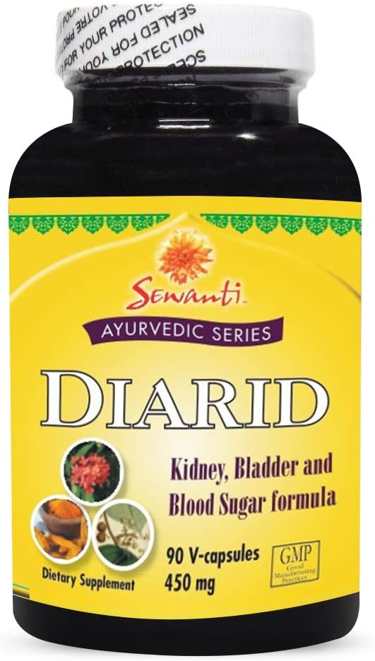 Sewanti Ayurvedic Series Diarid 90 V Kapsule / 5: 1 Izvleček Curcuma Longa, Salacia, drevesne kurbe, indijskega drevesa Kino
