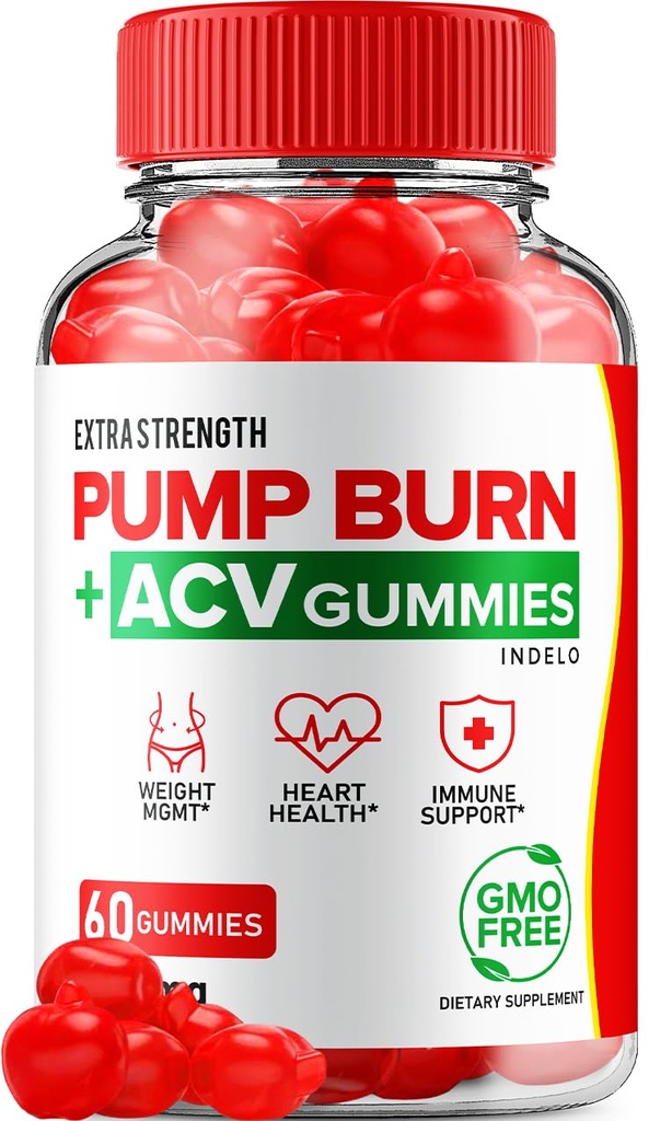 Pump Burn Keto ACV Gummies - Keto Pump Burn Gummies Komentarji, Pump Burn Keto + ACV Gummies za upravljanje teže B12 Burn Pump Advanced 1000mg Formula (1 Pack - 60 Gummies)